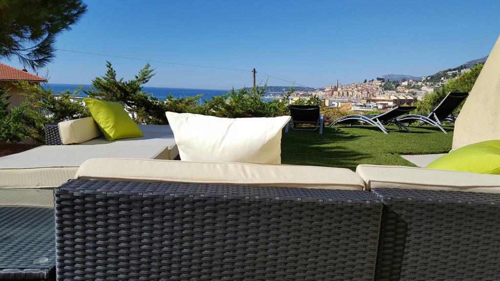 Cap Au Sud,Vue Panoramique Mer,Piscine Menton Eksteriør billede
