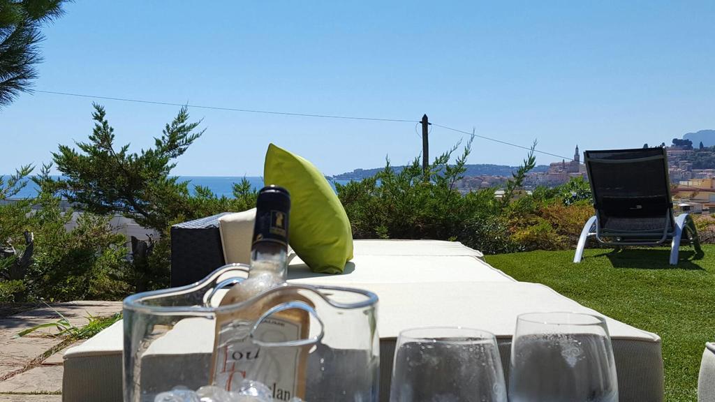 Cap Au Sud,Vue Panoramique Mer,Piscine Menton Eksteriør billede
