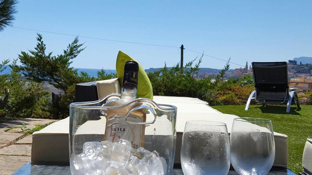 Cap Au Sud,Vue Panoramique Mer,Piscine Menton Eksteriør billede