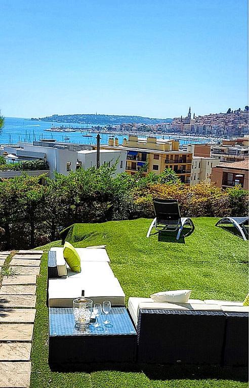 Cap Au Sud,Vue Panoramique Mer,Piscine Menton Eksteriør billede