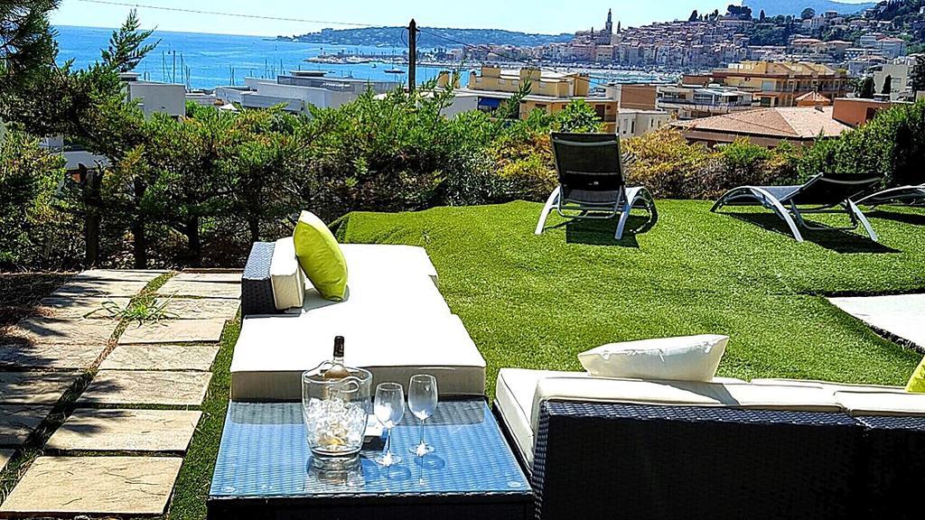 Cap Au Sud,Vue Panoramique Mer,Piscine Menton Eksteriør billede