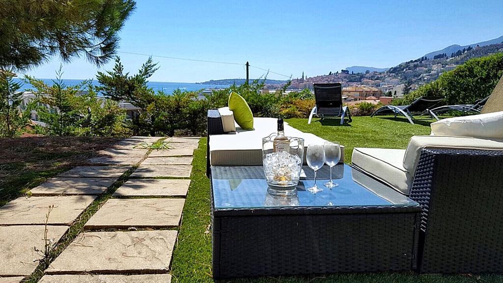 Cap Au Sud,Vue Panoramique Mer,Piscine Menton Eksteriør billede